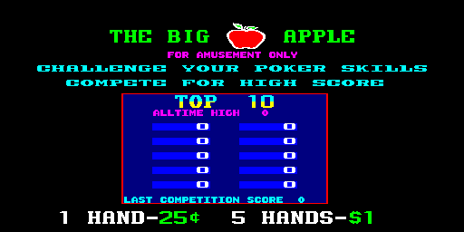 Big Apple Games Title Screen